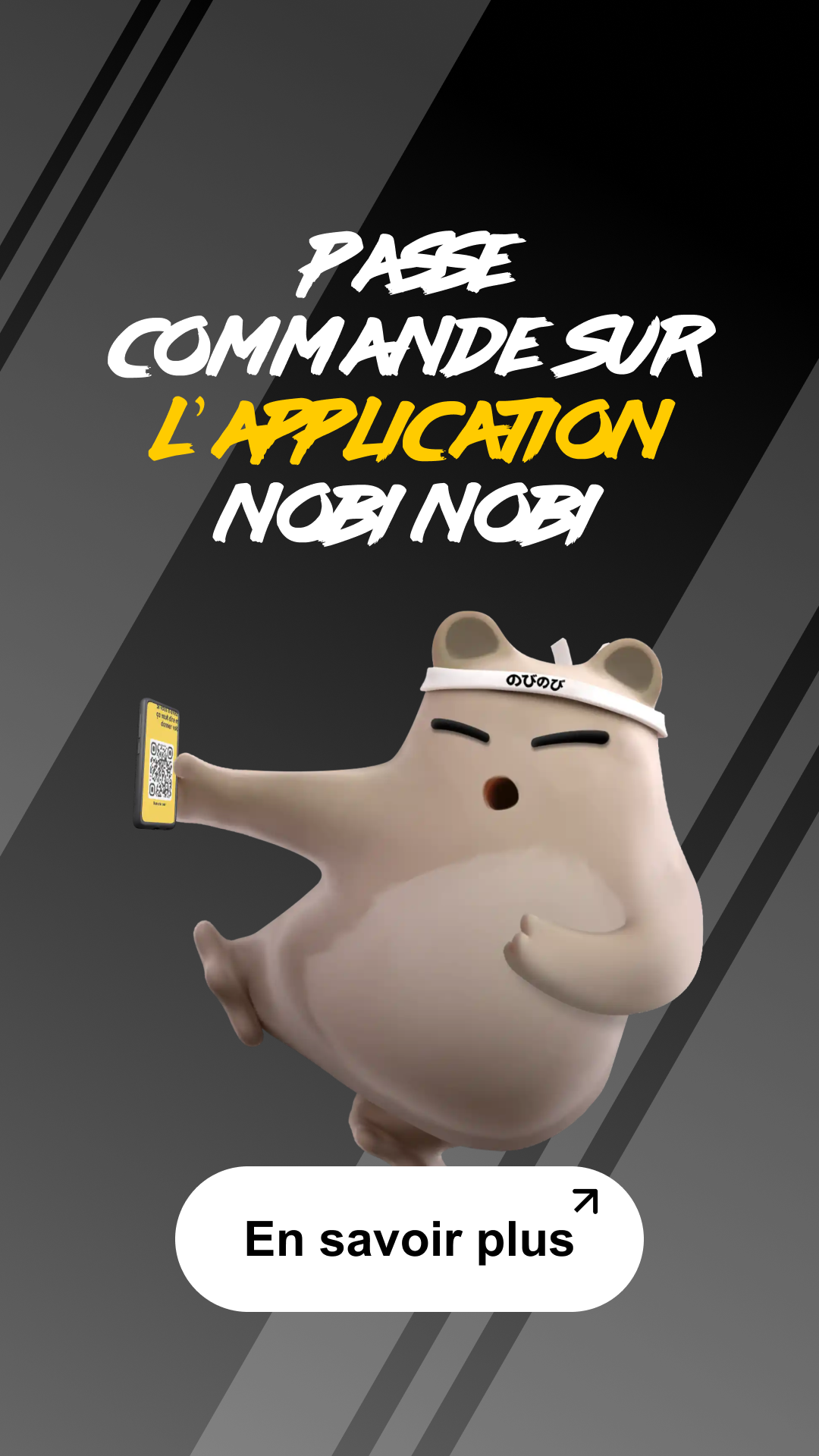 Mascotte Nobi Nobi sur l'application Nobi Nobi